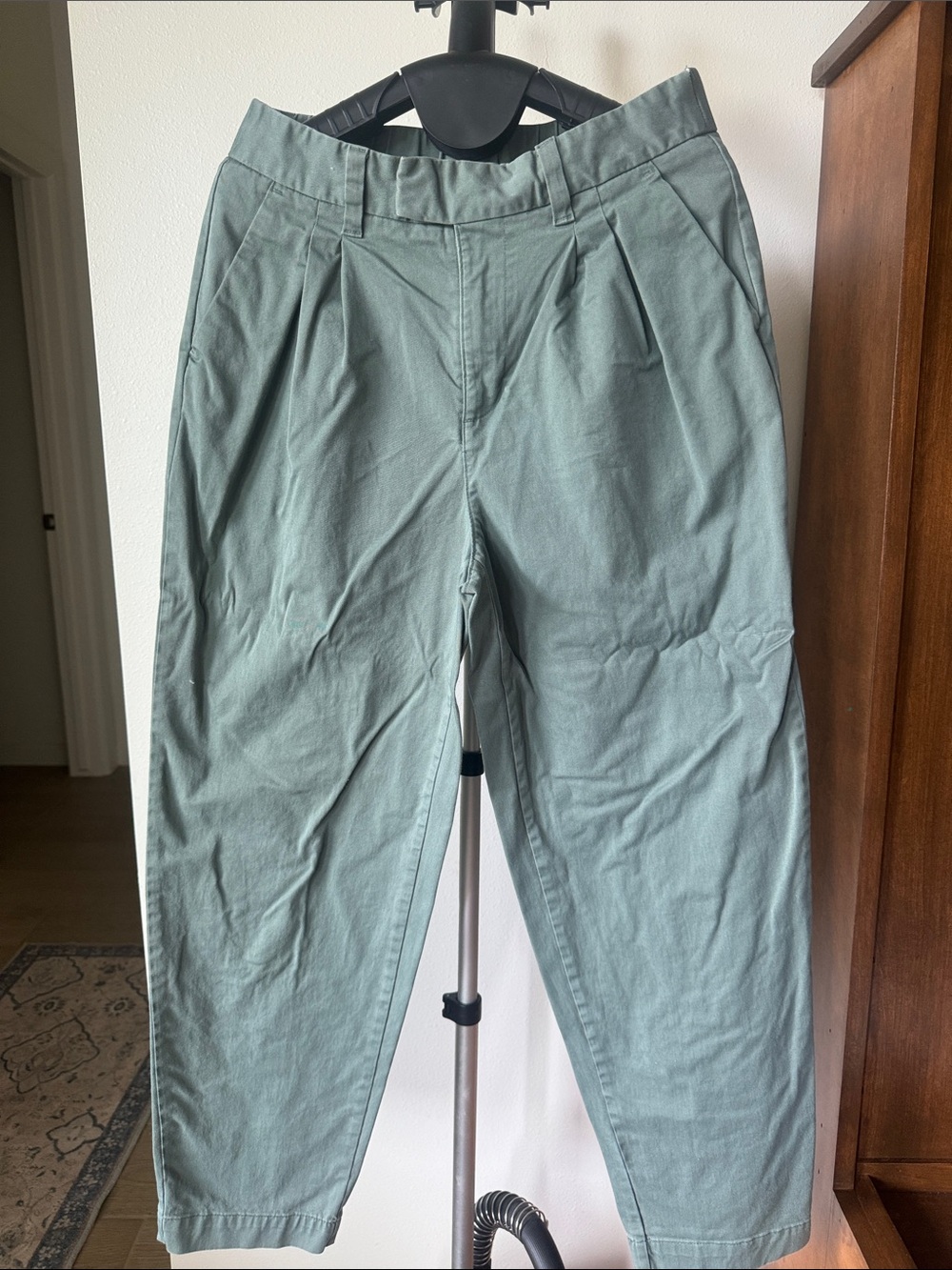 a new day Sage Green Pleated Boot Cut Pants